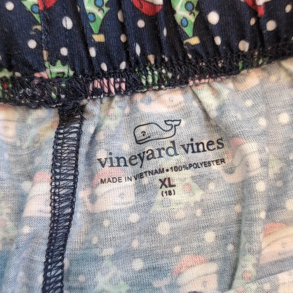 Set of 2 Kids Holiday Winter Christmas Vineyard Vines PJ Bottoms Pajama Pants